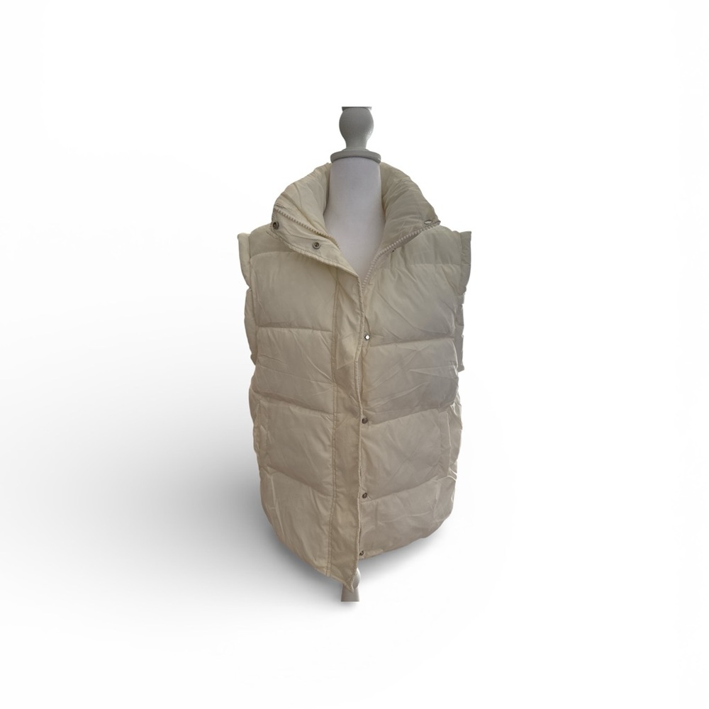 Cream Puffer Vest
